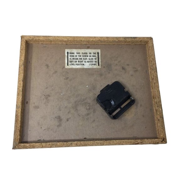 Elgin "Birds Landing" Wood Framed Battery Operated Rectangular Wall Clock - Picture 2 of 6